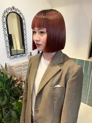 ミディアム カラー 🩷ハイトーン透明感 レイヤー🩷ユリカのヘアスタイル