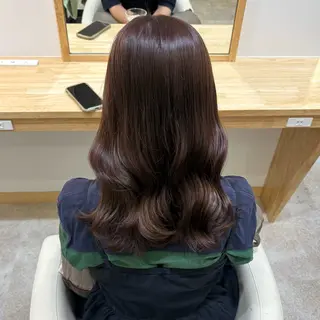 ロング カラー 顔まわり/オフィス カラー/青栁優🔆のヘアスタイル