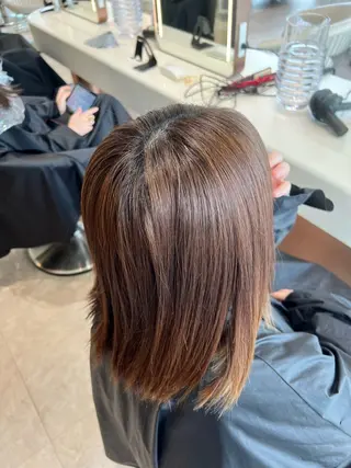 ミディアム カラー ✨髪質改善 縮毛矯正 艶髪 立川 コウキ✨のヘアスタイル