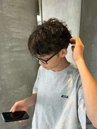 カラー メンズ lapis / soraのヘアスタイル