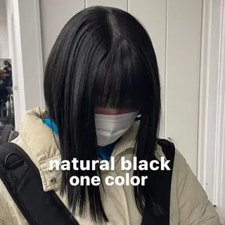 セミロング カラー 愛結 暖色カラー🎀🩰のヘアスタイル