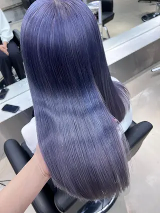 セミロング カラー 紬/enne/ブリー チ/ハイトーンのヘアスタイル