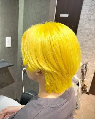 カラー メンズ RAIA💎ケア ブリーチ＆パーマ💎のヘアスタイル