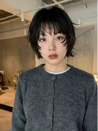 ショート SALOWIN(サロウィン)広島並木通り所属・【ショート／ウルフ／ パーマ】kotaroのヘアスタイル