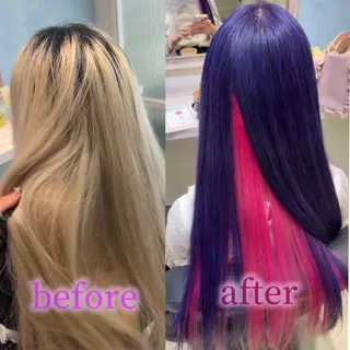 ロング カラー 🦋ブリーチ/カラー 専門Aya💖のヘアスタイル