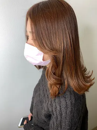 ミディアム カラー 🫧ウルフカット/ 畑中結衣🫧のヘアスタイル