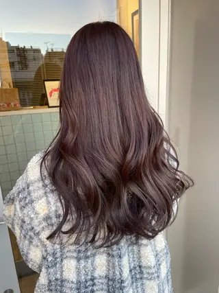 ロング カラー 若月 あやかのヘアスタイル