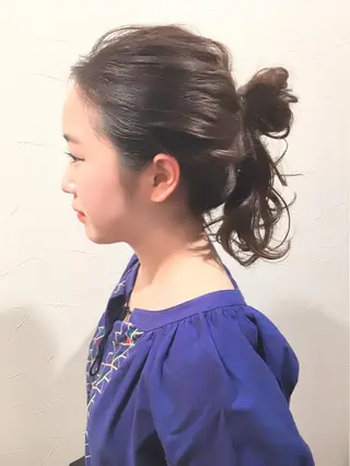 セミロング ロング カラー ヘアアレンジ As hair所属・柔らか垢抜けｶﾗｰと ｶｯﾄ🫧ASUKAのヘアスタイル