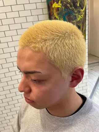 ショート カラー 石鳶 勝のヘアスタイル