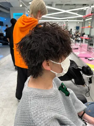 ショート カラー パーマ メンズ 【メンズサロン】 BLUCK 横浜のヘアスタイル