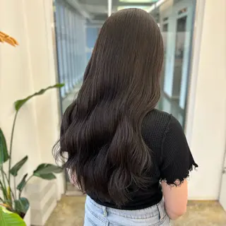 ロング カラー 色白に見える暗髪 梅田・増田のヘアスタイル