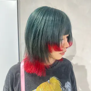 カラー デザインカラー/パー マ🦖外岡咲希🦖のヘアスタイル