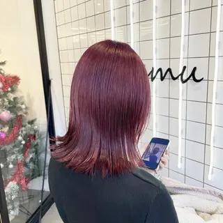 ミディアム カラー パーマ ヘアアレンジ メンズ mona/ ストレートスタイル✨のヘアスタイル