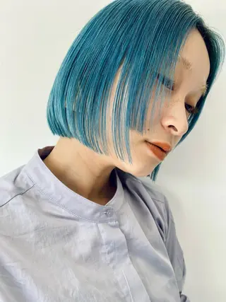 ショート カラー パーマ ヘアアレンジ 似合わせカラー / レイヤーMADOKAのヘアスタイル