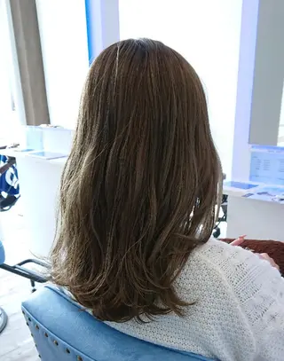 セミロング カラー ヘアアレンジ 小林 伸行のヘアスタイル