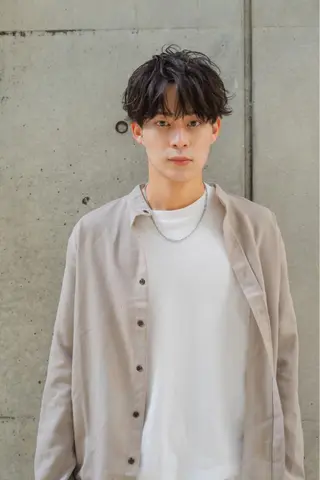 パーマ メンズ 淡路上新庄/髪質改善 .艶カラー/野口春貴のヘアスタイル