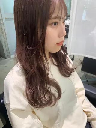 ロング カラー パーマ ヘアアレンジ キッズ LOREN＋透明感 オリーブhirokoのヘアスタイル