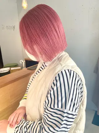 ミディアム カラー ZOA classic hair所属・東 みのりのヘアスタイル