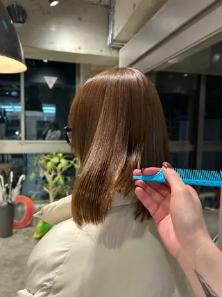 ミディアム 韓国モテカラー/ KaRin👼🏻のヘアスタイル