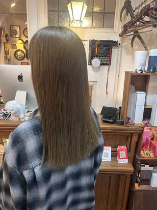 セミロング カラー 清水千優/パーマ/透 明感カラー/メンズのヘアスタイル