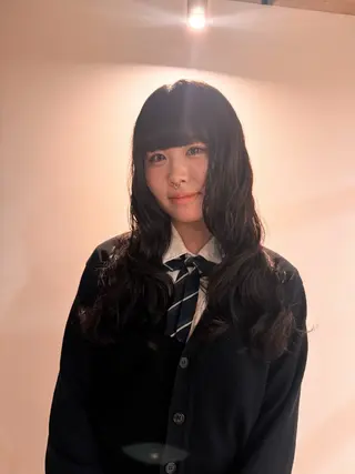 ロング パーマ saki/ハイトーン カラー/薬院のヘアスタイル