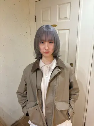 ミディアム カラー kaito パーマ募集！🔵のヘアスタイル