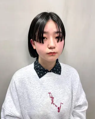 ミディアム カラー パーマ ヘアアレンジ メンズ キッズ ネイル マツエク・マツパ アイブロウ tatsumi/ボブ ウルフ/レイヤーのヘアスタイル