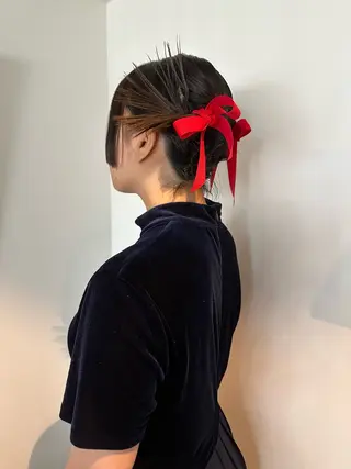 ミディアム カラー ヘアアレンジ 🎀オイダイラ モモカ🎀のヘアスタイル