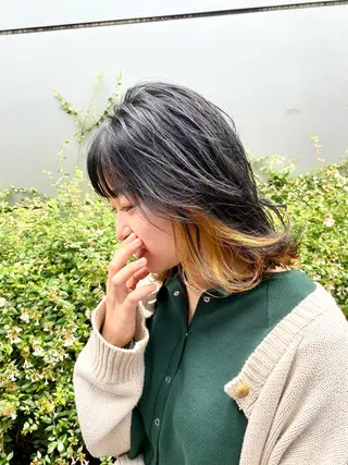 ミディアム カラー SALOWIN神戸三宮所属・ショート・ボブ専門 Hiroのヘアスタイル