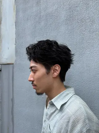 ショート パーマ メンズ 大阪茶屋町 メンズカット関田拳のヘアスタイル