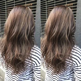 セミロング カラー 髪質改善特化 ミサワコウキのヘアスタイル