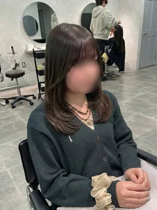 セミロング 韓国ヘア🇰🇷🎀 山本うららのヘアスタイル