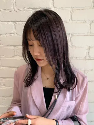 セミロング カラー ヴァンカウンシル春日井所属・澤田 しおりのヘアスタイル