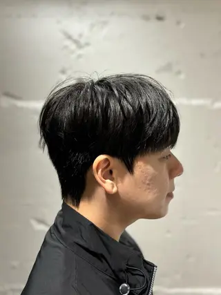 ショート パーマ メンズ 韓国メンズヘア/ ダウンパーマ/歩夢のヘアスタイル