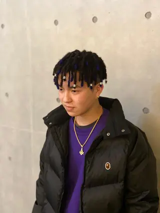 ミディアム 中元 淳のヘアスタイル