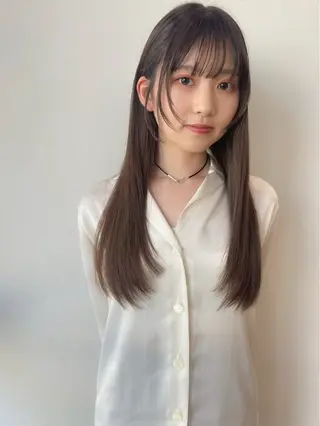 カラー miku/天神 艶カラーのヘアスタイル