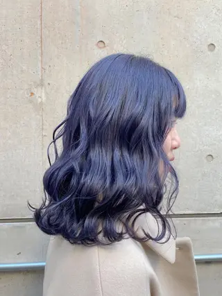 ミディアム カラー SALOWIN神戸三宮East店所属・【透明感、艶髪】西村 有司のヘアスタイル