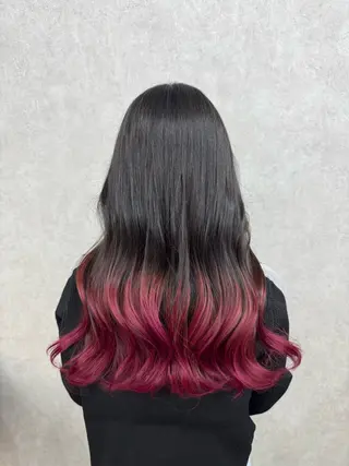 ロング カラー 🍎暖色カラーで大人 可愛く🍒齋藤すみれのヘアスタイル