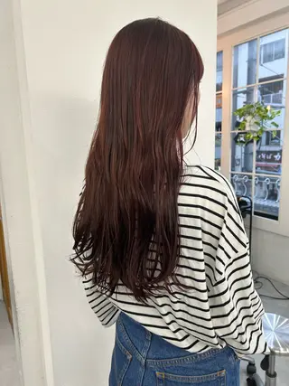 ロング カラー レイヤーボブ/ 艶カラー/サナ🌼のヘアスタイル