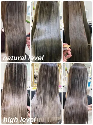 セミロング カラー 山崎俊輔/髪質改善 /バレイヤージュのヘアスタイル