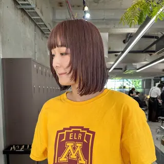 ミディアム 宮崎 わか菜/透明感カラーのヘアスタイル