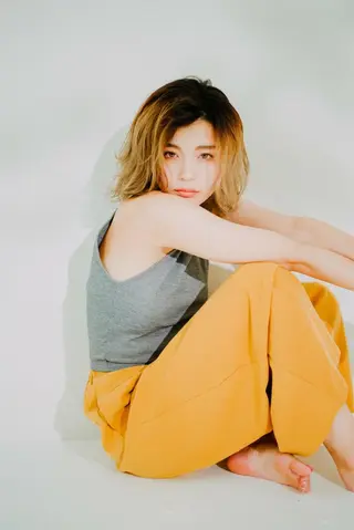 ミディアム パーマ 【デザイナー】田中 美生のヘアスタイル