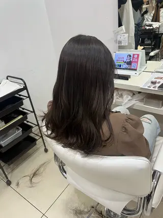 セミロング 【髪質改善カラー】 あむ·. ⟡ 🖤のヘアスタイル