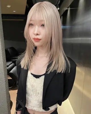 ミディアム レイヤー/顔周り/ 透明感/ののか💞のヘアスタイル