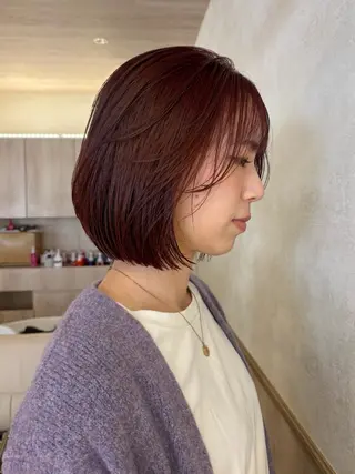 ショート カラー izumi/ ボブ/パーマのヘアスタイル