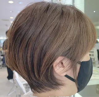 ショート Ms.CHARM【ミズチャーム】所属・韓国/レイヤーカット 顔周り/廣瀬達哉のヘアスタイル