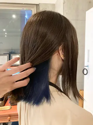 ミディアム カラー aletta Rinaのヘアスタイル