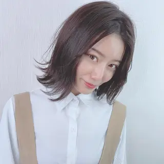 ミディアム カラー パーマ ヘアアレンジ 【公式】amble luxe池袋東口🩷のヘアスタイル