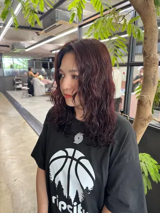 セミロング 森田遥奈/透明感カラ ー/似合わせカットのヘアスタイル