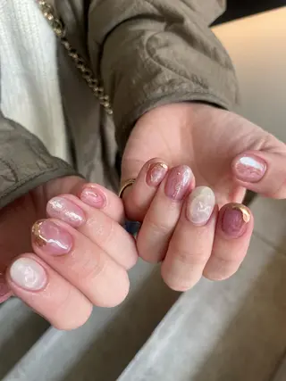 ネイル 【淡色color/ nail】maikoのネイルデザイン